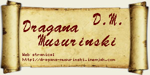 Dragana Mušurinski vizit kartica